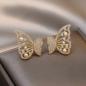 Preview: Großhandel B2B Ohrschmuck Ohrstecker Schmetterling Perlen B5032